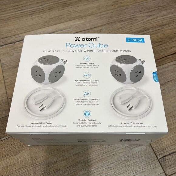Atomi Power Cube (2 Pack) Brand new In box - Picture 3 of 5